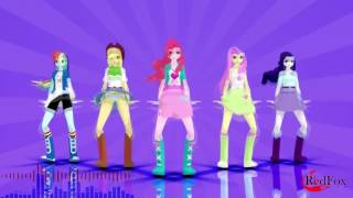 Девочки Из Эквестрии Cafeteria Song 3D (Дубляж Карусель)