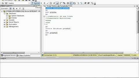 1er Video Tutorial SQL SERVER   Como Crear Bases De Datos y Realizar Comentarios