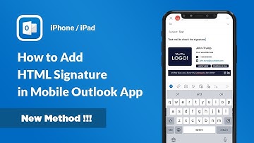 How to add html signature on outlook mobile app