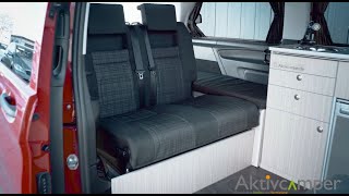 Vito V-Klasse Camper Ausbau Und Campingbus Möbel Mit Sitzbank, Schlafbank Und Aufstelldach