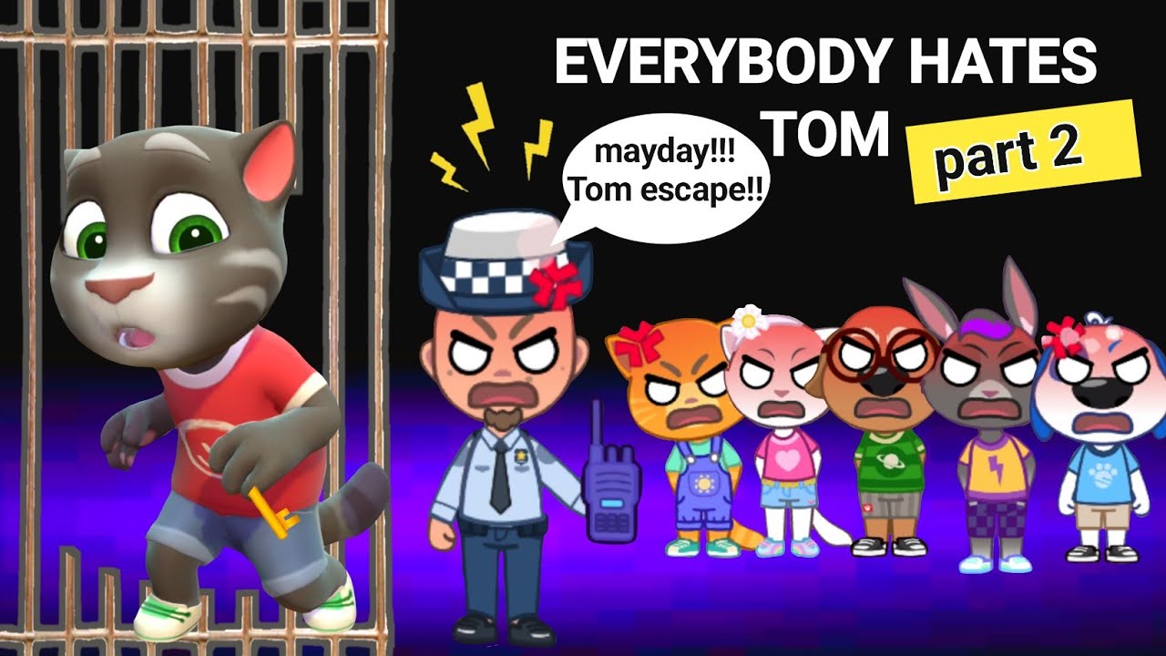 My Talking Tom Friends World - EVERYBODY HATES TOM part 2 - TOM ESCAPE