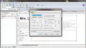 WEB: U4S2 - WYSIWYG Tables