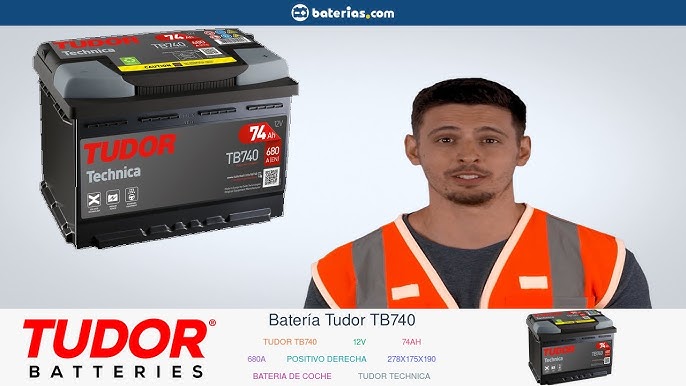 Batería Tudor TB741 - 12V - 74Ah - 680A