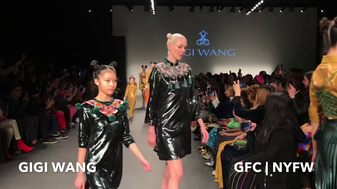 Gigi Wang - finale of Runway Fashion show at NYFW FW20 at Pier59studios - Global Fashion Collective