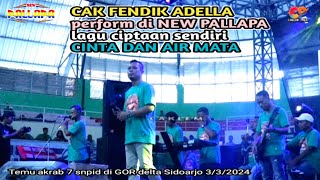 cak fendik Adella nyanyi di panggung new palapa temu akrab 7 GOR Sidoarjo Ramayana