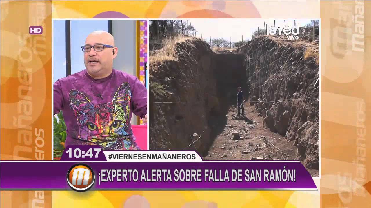 Geólogo explica los peligros de la falla de San Ramón