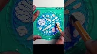 Simple Spirograph design Satisfying ASMR Video #shorts #ytshorts #viral