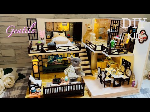 Gentile❤moin moin] Miniature dollhouse handmade kit - YouTube