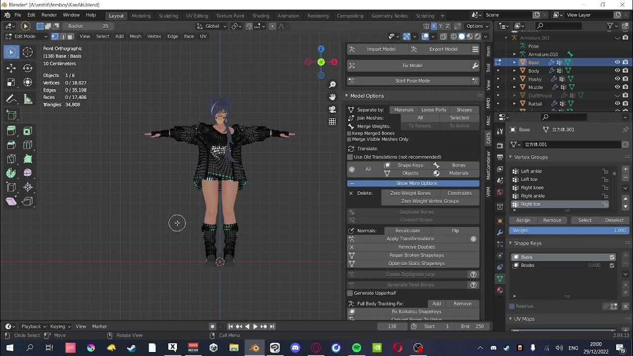 How to Fix shapekey moving the wrong Parts on your model VRchat