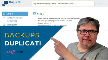 Crear y restaurar copias de seguridad de n8n con Duplicati