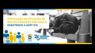 População em situação de rua na cidade de São Paulo: Debatendo a ADPF 976