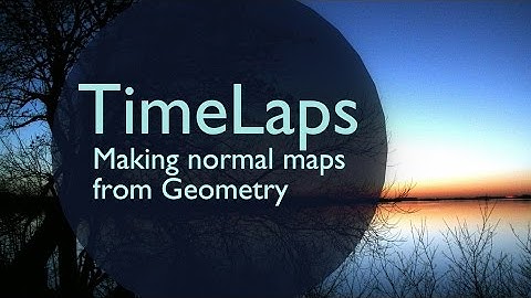 - Timelapse -  creating a normal map 01