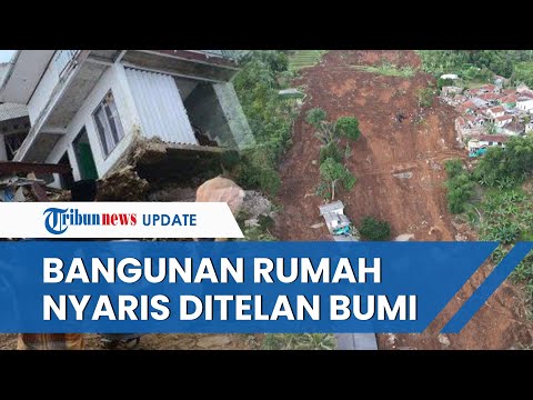 Video Penampakan Ngerinya Pusat Gempa Cianjur di Sarampad: Tanah Terbelah, Rumah Nyaris Ditelan Bumi