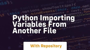 Python importing variables from another file