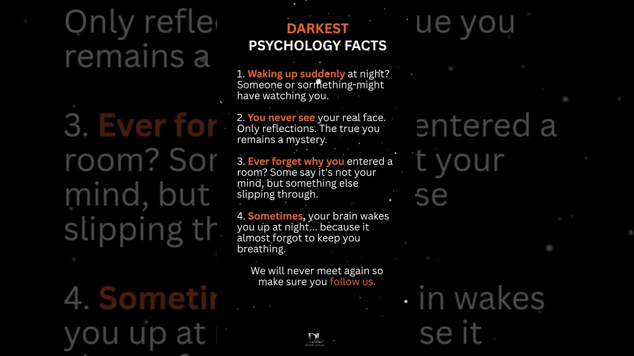 Dark Psychology Facts by Dark Logic