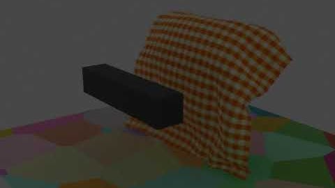 My first cloth simulation in Blender!