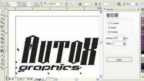 Corel Draw12 How to make double outlines