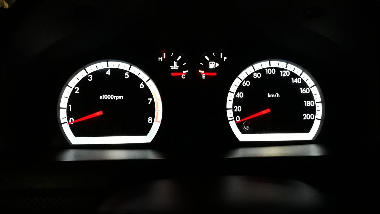Как поменять лампочки на панели приборов шевроле авео т250