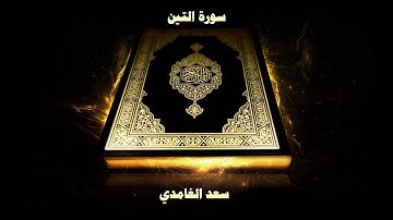 سورة التين - بصوت القارئ سعد الغامدي