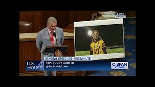 Rep. Carter Celebrates the Achievements of Gianna Brown