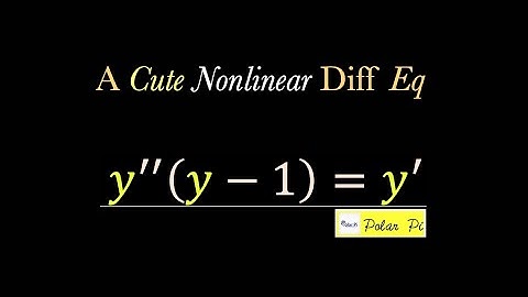 A Hard but fun Nonlinear Differential Equation