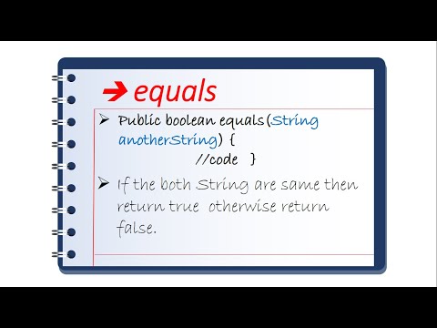 #11 equals method in string class  in java[HINDI]