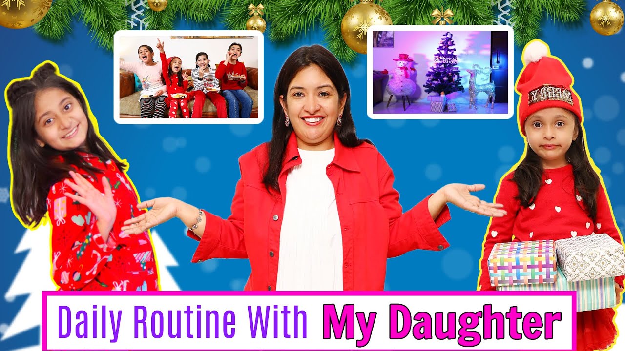 Daily Routine With My Daughter | Christmas Celebration | CookWithNisha | Cook With Nisha