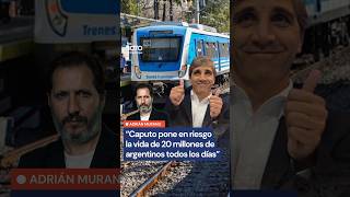 Caputo desfinancia los trenes y pone en riesgo la vida de 20 millones de argentinos