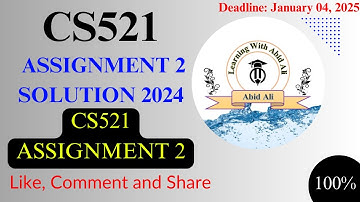 CS521 Assignment 2 || CS521 Assignment 2 Solution 2024 ||  CS521 Assignment Solution 2024