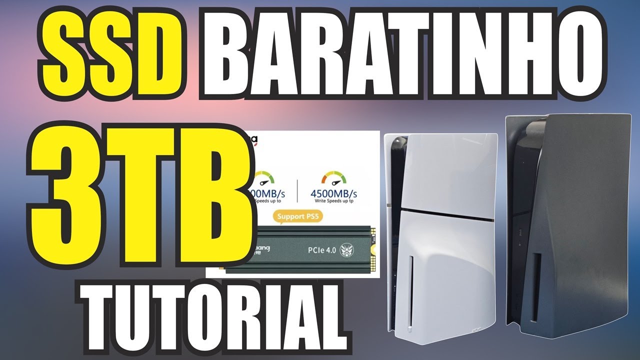 PS5 como aumentar a memória, SSD BARATINHO  2TB +1TB interno.