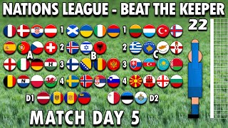 Beat The Keeper Nations League - Matchday 5 of 6