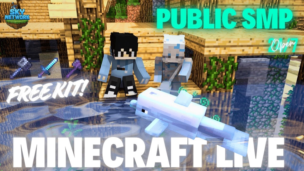 MINECRAFT LIVE | PUBLIC SMP LIVE | JAVA & BEDROCK SMP! JOIN NOW 🟢 # ...