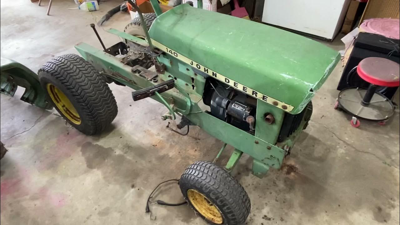 1974 John Deere 140 H3 resto video 1 YouTube