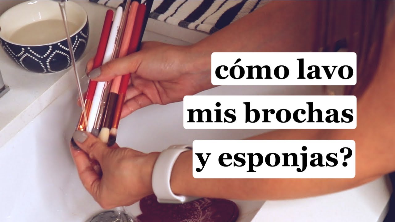 CÓMO LAVO LAS BROCHAS Y ESPONJAS DE MAQUILLAJE? 2020 | Alejandra Otero