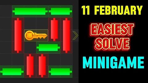 11 February Mini Game 100% Easily Solved Today | Hamster Kombat Mini Game 11 February | Mini Game
