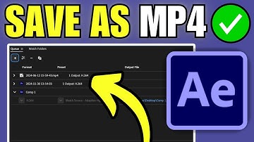 How To Save & Export Adobe After Effects as MP4 File