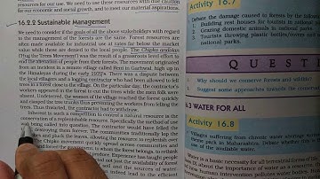 Class 10 Science Chapter-16 "Management of Natural Resources" (16.2p2)Sustainable Management"