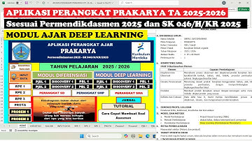 Aplikasi Perangkat Prakarya Kelas 8 TA 2025-2026 Sesuai CP Terbaru 2025