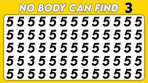 FIND THE ODD ONE OUT | NUMBER AND LETTER EDITION | ODDITY SPOTTING QUIZ
