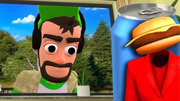 Hiding in My Friends Computer in a MINI WORLD in Gmod! (Garry