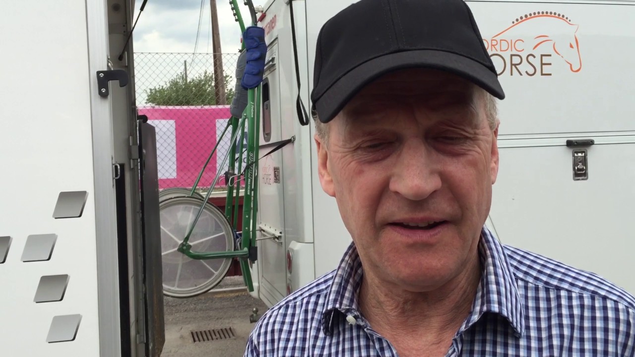 Gunnar Melander efter tredjeplatsen med Månprinsen A.M ...