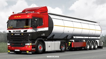 Euro Truck Simulator 2 Mods | Scania V8 Open Pipe Crackle Sound Mod | ETS2 Mods v1.40