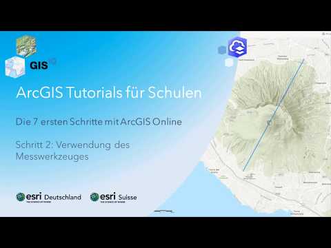 Die 7 ersten Schritte mit ArcGIS Online - Schritt 2: Verwendung des Messwerkzeuges