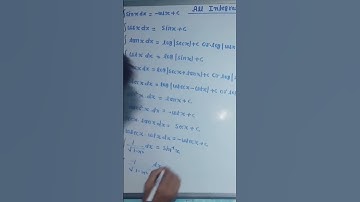All Integration Formulas For Class 12th #subscribe #Integration