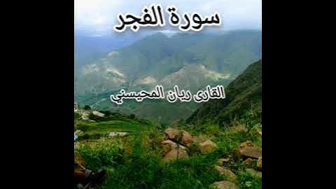 سورة الفجر للقارى ريان المحيسني بتلاوة خاشعه