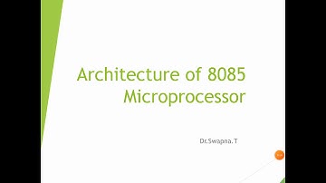 Architecture of 8085 Microprocessor