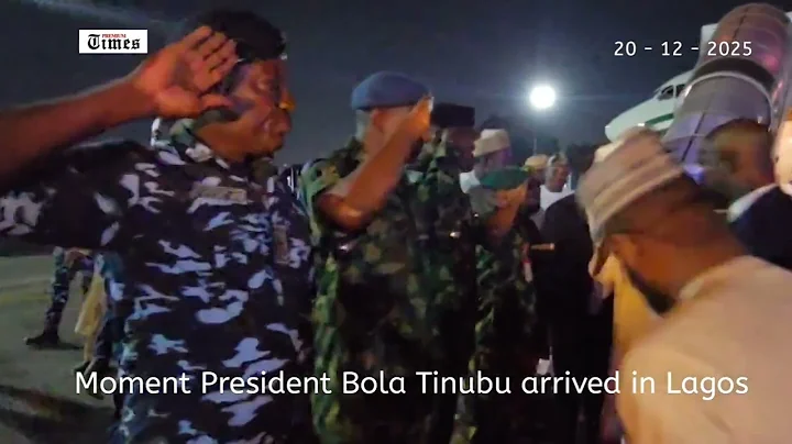 Moment President Bola Tinubu arrived in Lagos
