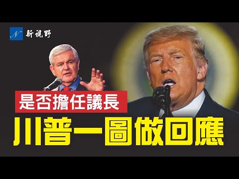 川普發布一張圖，正式回應當議長的問題。建制派媒體頭大，左媒不敢作聲。民調顯示，金里奇成議長熱門人選。#罷免麥卡錫 #眾議院議長 #川普