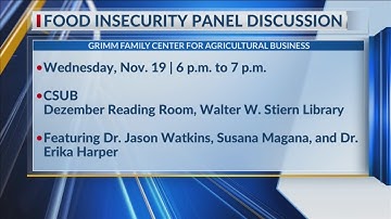 Food insecurity panel discussion set for Wednesday