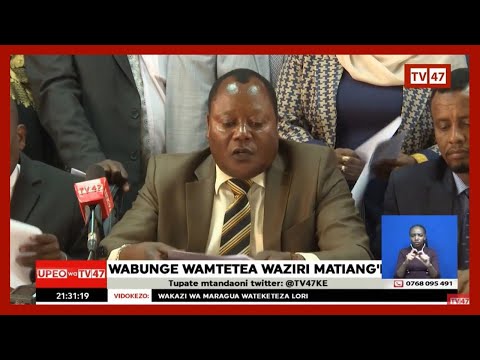 ODM MPs Come In Defense Of Raila Matiangi And Kibicho Tells Tanga Tanga To Get Used To Losing 